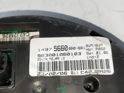 Peça sobressalente para automóvel em segunda mão comando de sofagem (chauffage / ar condicionado)  por citroen c8 2.2 hdi 16v premier ii referências oem iam 1497566080  503001060103