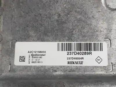Second-hand car spare part ecu engine control for renault zoe limited 72 cv / 53 kw oem iam references a2c12198004 237d40054r 237d40289r