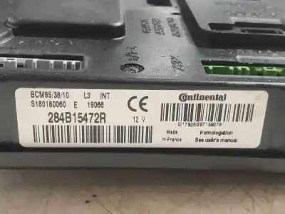 Peça sobressalente para automóvel em segunda mão módulo eletrônico por renault zoe limited 72 cv / 53 kw referências oem iam 284b15472r  s180180060