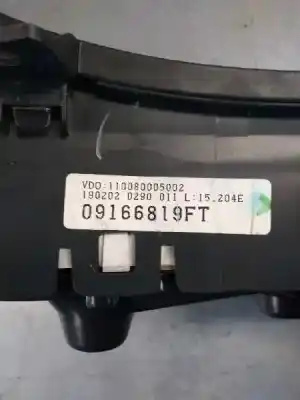 Pezzo di ricambio per auto di seconda mano pannello degli strumenti per opel corsa c 1.7 16v dti cat (y 17 dt / lr6) riferimenti oem iam 110080005002  09166819ft