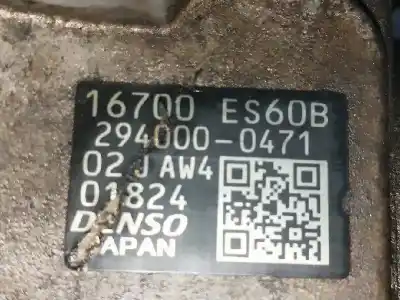 İkinci el araba yedek parçası enjeksiyon pompasi için nissan x-trail (t30) x-pedition oem iam referansları 16700es60b  2940000471