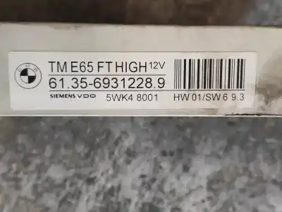 Second-hand car spare part electronic module for bmw serie 7 (e65/e66) 735i oem iam references 5wk48001  613569312289