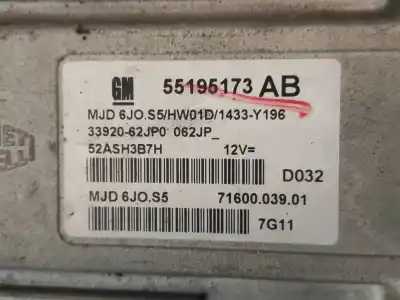 Автозапчастина б/у ебу контролер двигуна для suzuki swift berlina (mz) gl посилання на oem iam 55195173ab 7160003901 3392062jp0