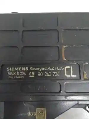 Second-hand car spare part ecu engine control for opel kadett e 1.6 oem iam references 5wk6204  90243734