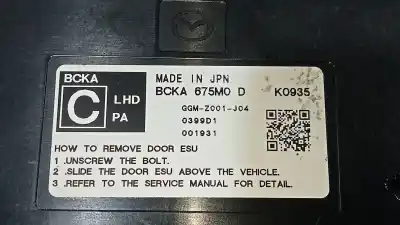 Автозапчастина б/у електронний модуль для mazda cx-30 selection 2wd посилання на oem iam bcka675m0d  ggmz001j04