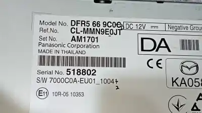 Автозапчасти б/у аудиосистема / радио cd за mazda cx-30 selection 2wd ссылки oem iam dfr5669c0e  clmmn9e0j1