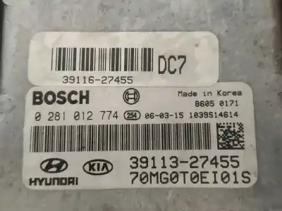 Second-hand car spare part ecu engine control for kia magentis active oem iam references 0281012774  3911327455