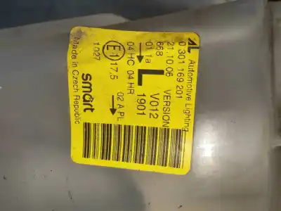 Peça sobressalente para automóvel em segunda mão farol / farolim esquerdo por smart coupe fortwo coupe cdi referências oem iam 0301169201  