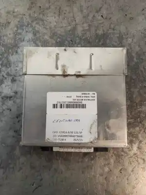 Peça sobressalente para automóvel em segunda mão centralina de motor uce por opel corsa a swing referências oem iam 16190529