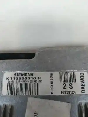 Peça sobressalente para automóvel em segunda mão centralina de motor uce por daewoo matiz 0.8 cat referências oem iam k115000010h  96259124