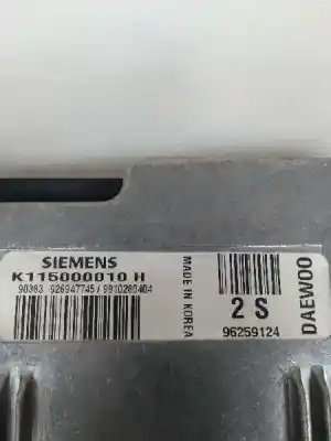 Second-hand car spare part ecu engine control for daewoo matiz 0.8 cat oem iam references k115000010h  96259124