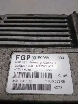 Second-hand car spare part ecu engine control for opel corsa c cosmo oem iam references fgp55190069 7160002306 wj mjd6j0c2