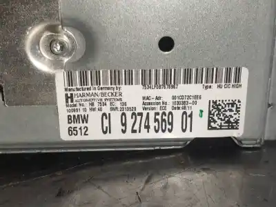 Gebrauchtes Autoersatzteil audiosystem / radio-cd zum bmw serie 5 touring (f11) 3.0 530d xdrive oem-iam-referenzen 6512ci927456901  ci927456901