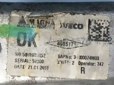 Автозапчастина б/у регулятор переднього правого скла для iveco daily combi 2.3 diesel посилання на oem iam   