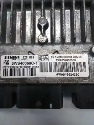Second-hand car spare part ecu engine control for citroen c3 1.4 hdi exclusive oem iam references 5ws40068ct hw9648624280 sid804 sw9652888580