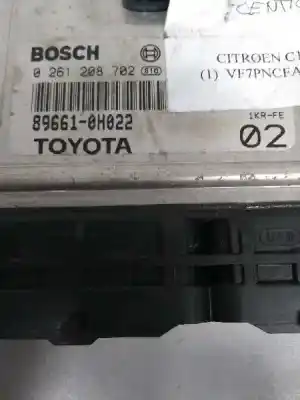 Peça sobressalente para automóvel em segunda mão centralina de motor uce por citroen c1 1.0 cat (384f) referências oem iam 0261208702 02 1krfe 896610h022
