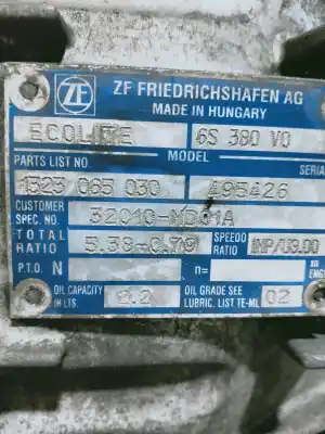 Pezzo di ricambio per auto di seconda mano riduttore per renault maxity fg 130.35/45 riferimenti oem iam 32010md01a 6s380v0 5v 1323065030 495426