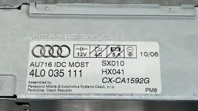 Pezzo di ricambio per auto di seconda mano impianto audio / radio cd per audi q7 (4l) 3.0 v6 24v tdi riferimenti oem iam 4l0035111  