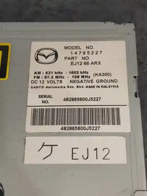 Автозапчастина б/у аудіо система / радіо cd для mazda cx-7 (er) active посилання на oem iam ej1266arx  14795227