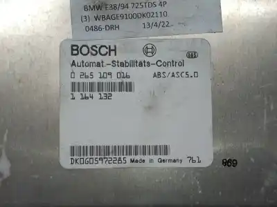 Peça sobressalente para automóvel em segunda mão boitier de commande de abs por bmw serie 7 (e38) 725tds referências oem iam 0265109016  1164132