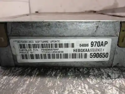 Second-hand car spare part ecu engine control for chrysler 300 m (lr) 3.5 cat oem iam references 04606970ap 590650 