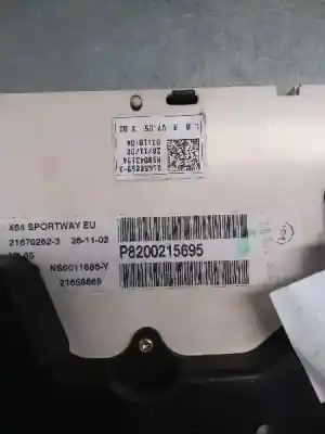 Second-hand car spare part dashboard for renault scenic rx4 (ja0) 1.9 dci salomon oem iam references p8200215695  ns0011686y