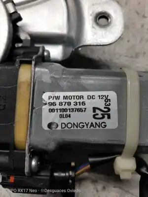 Second-hand car spare part driver left window regulator for chevrolet aveo ls oem iam references 96870316  