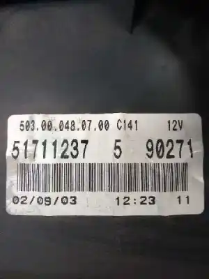 Peça sobressalente para automóvel em segunda mão quadrante por fiat panda (169) 1.2 8v dynamic referências oem iam 51711237 0051711240 503000480700c141 590271