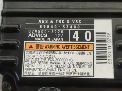 Pezzo di ricambio per auto di seconda mano modulo elettronico per lexus is 300h riferimenti oem iam 8954053480  0795003220