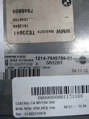 Second-hand car spare part ecu engine control for mini mini (r50,r53) one oem iam references s122237002a s83293 1214754578901
