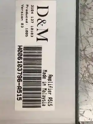 Second-hand car spare part electronic module for citroen ds3 base oem iam references h006103796a515  310413710103