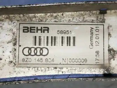 Second-hand car spare part intercooler for audi a2 (8z) 1.4 tdi cat (atl) 90 cv / 66 kw oem iam references 8z0145804  