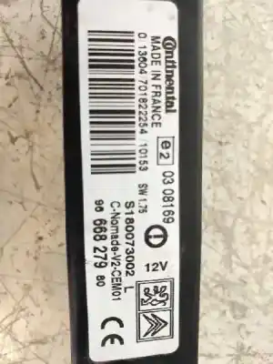 Second-hand car spare part electronic module for citroen ds3 base oem iam references a2c53334284  9666827980