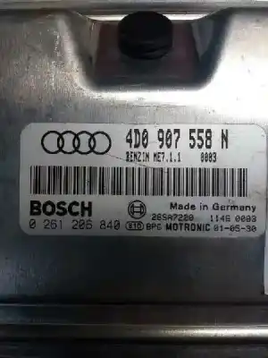Peça sobressalente para automóvel em segunda mão centralina de motor uce por audi a8 (d2) 3.7 v8 40v referências oem iam 0261206840 me711 4d0907558n