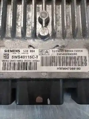 Peça sobressalente para automóvel em segunda mão centralina de motor uce por citroen c2 vtr referências oem iam 5ws40115ct hw9647568180 sid804 sw9652890280