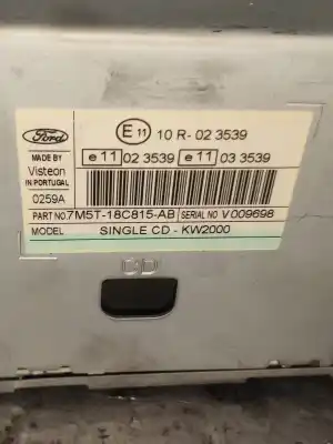 Автозапчасти б/у аудиосистема / радио cd за ford c-max (cb3) business ссылки oem iam 7m5t18c815ab  