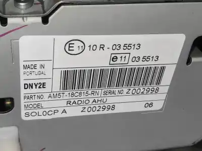Автозапчасти б/у аудиосистема / радио cd за ford fiesta (ccn) st-line ссылки oem iam am5t18c815rn  