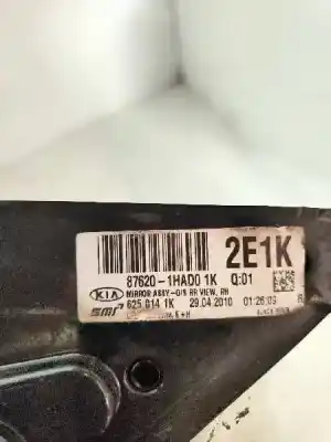 Peça sobressalente para automóvel em segunda mão espelho retrovisor direito por kia pro_cee´d drive referências oem iam 876201had0  