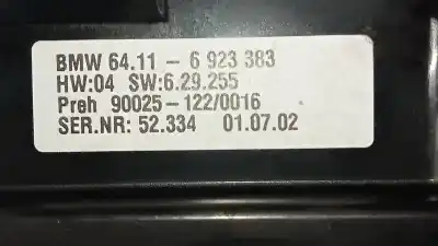 Peça sobressalente para automóvel em segunda mão comando de sofagem (chauffage / ar condicionado)  por bmw serie 7 (e65/e66) 745i referências oem iam 64116923383  900251220016