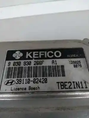 Second-hand car spare part ecu engine control for hyundai getz (tb) 1.1 básico oem iam references 3911002420 tbe2in11 a1 9030930266f