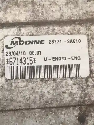 Peça sobressalente para automóvel em segunda mão intercooler por kia pro_cee´d drive referências oem iam 282712a610  6714315