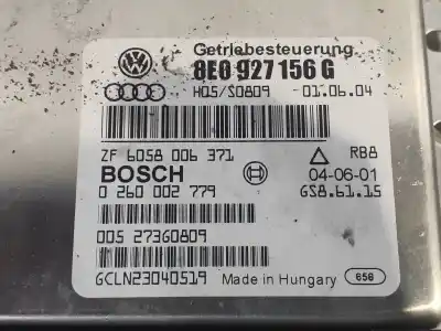 Second-hand car spare part automatic gearbox control unit for audi a4 cabrio (8h) 3.0 v6 30v cat (asn) oem iam references 0260002779  8e0927156g
