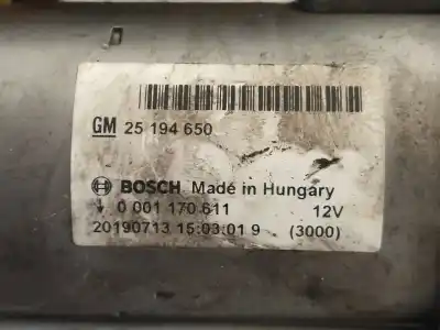 Автозапчастина б/у двигун запускається для opel corsa e design line посилання на oem iam 0001170611  25194650