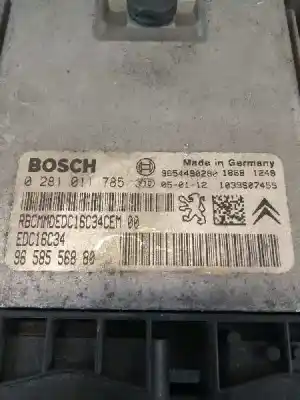 Second-hand car spare part ecu engine control for citroen c3 1 1.4 hdi 70ch manual oem iam references 0281011785 edc16c34 9658556880