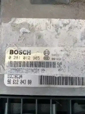 Second-hand car spare part ecu engine control for citroen c4 coupe vts oem iam references 0281012985 edc16c34 9661204380