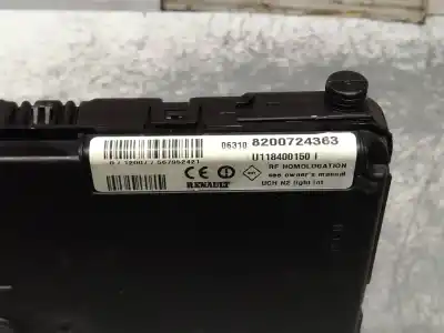 Peça sobressalente para automóvel em segunda mão módulo eletrônico por renault scenic iii expression referências oem iam 8200724363  u118400150