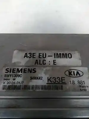 Gebrauchtes Autoersatzteil ecu-motorsteuergerät uce motorsteuergerät zum kia rio 1.3 cat oem-iam-referenzen 5wy1309c simk42 k33e 18881