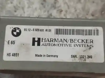 Second-hand car spare part electronic module for bmw serie 6 coupe (e63) 635d oem iam references 65126920461  