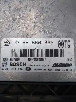Second-hand car spare part ecu engine control for opel corsa d 1.3 16v cdti oem iam references 0281017960 55575350 55580830 00tq