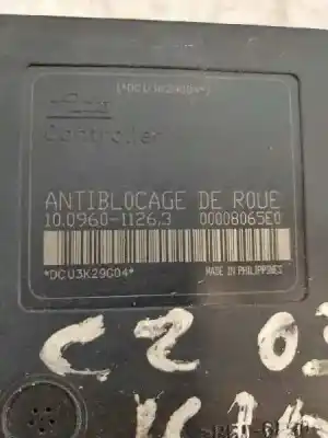 Second-hand car spare part abs for citroen c2 vtr oem iam references 10020601014 00008065e0 9649028880 10096011263